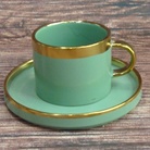 镀金杯子马克杯陶瓷杯家用喝水杯子女生办公室咖啡杯茶杯
