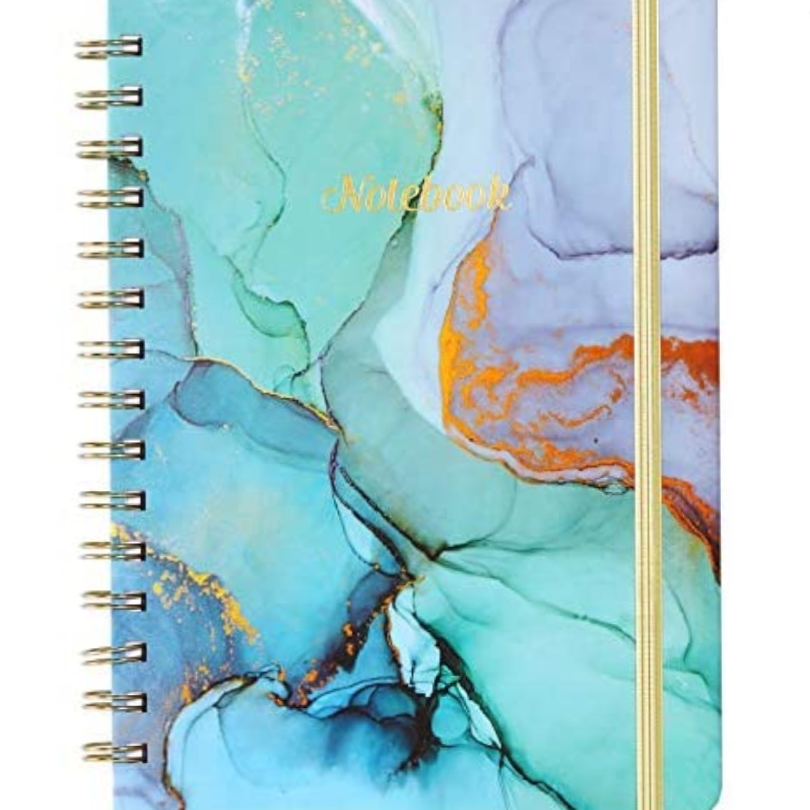 Donghu Paper products unicorn Korean cartoon in's hot mini portable coil notebook marble green coil book