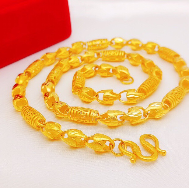 Sand hollow men's necklace 60cm, high quality