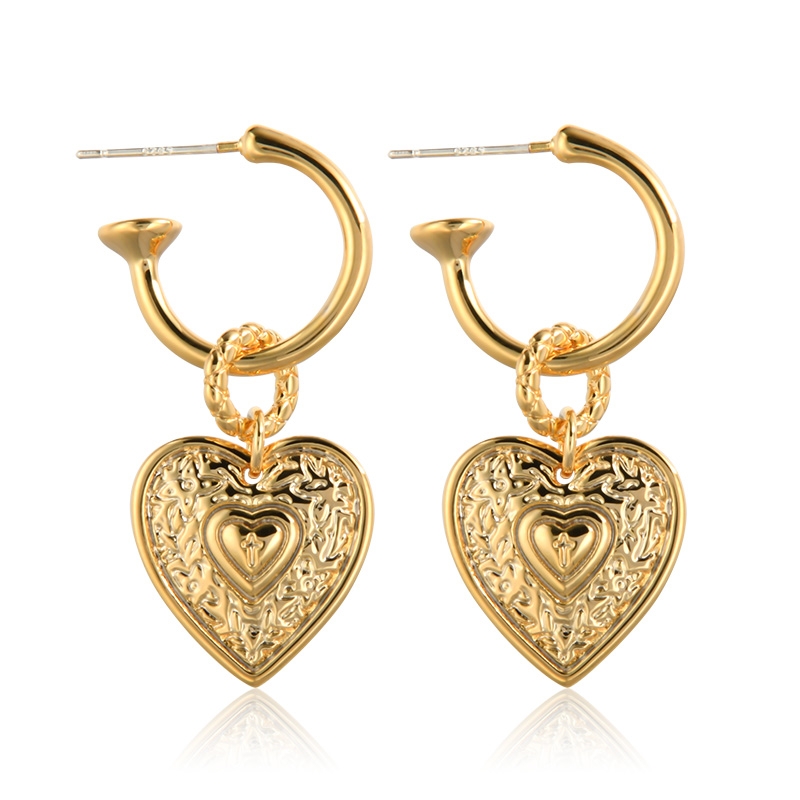 Earrings for women Summer harbor style pendant earrings for women Summer niche Earrings 2021 new fashion original design high sense under hanging heart earrings 83