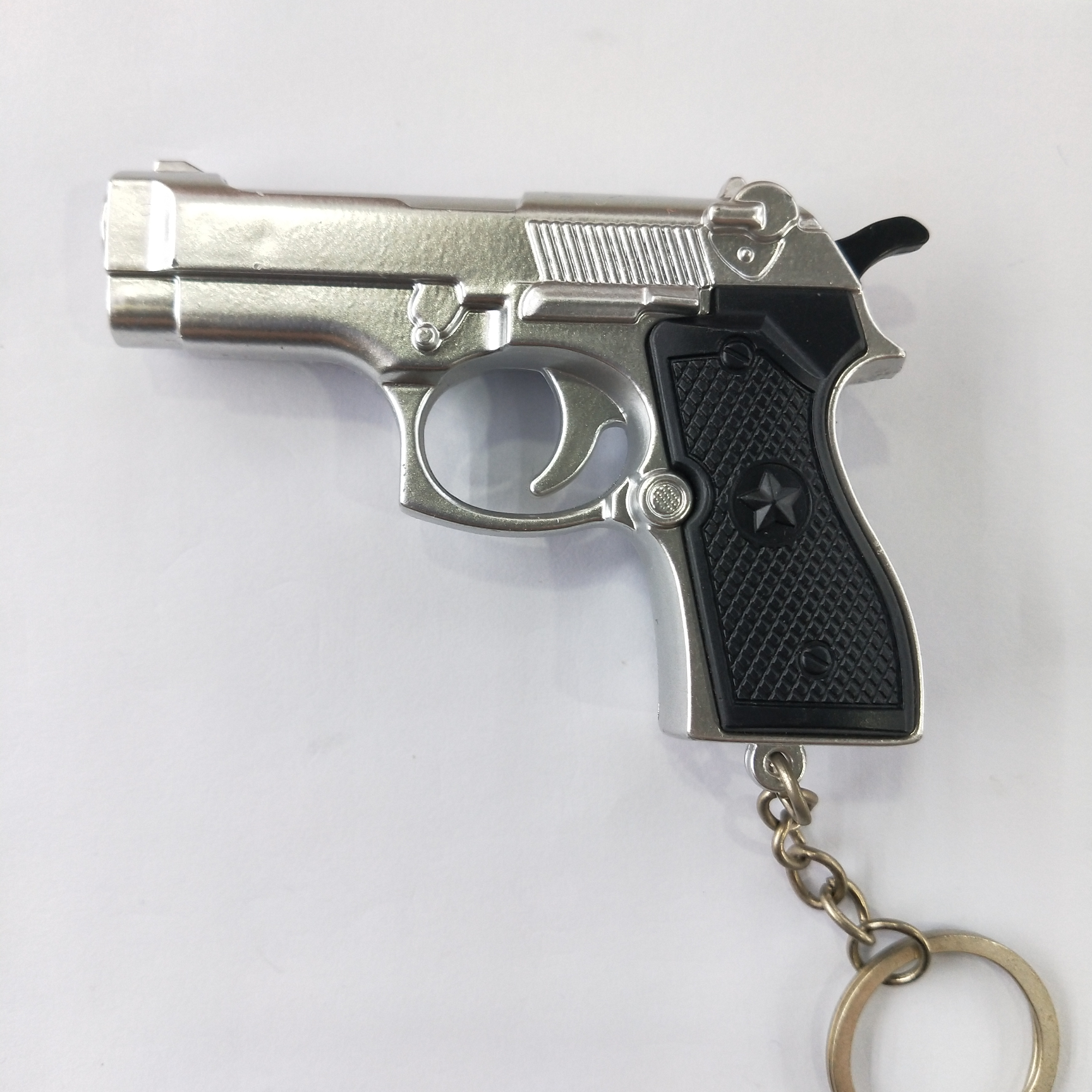 087号小枪，激光 ，白灯钥匙扣挂件