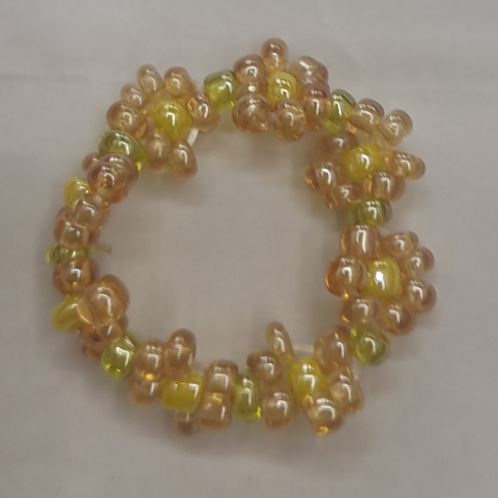 Bead woman 6/0 m bead niche original design pure handcrafted lovely fresh floral ring 90
