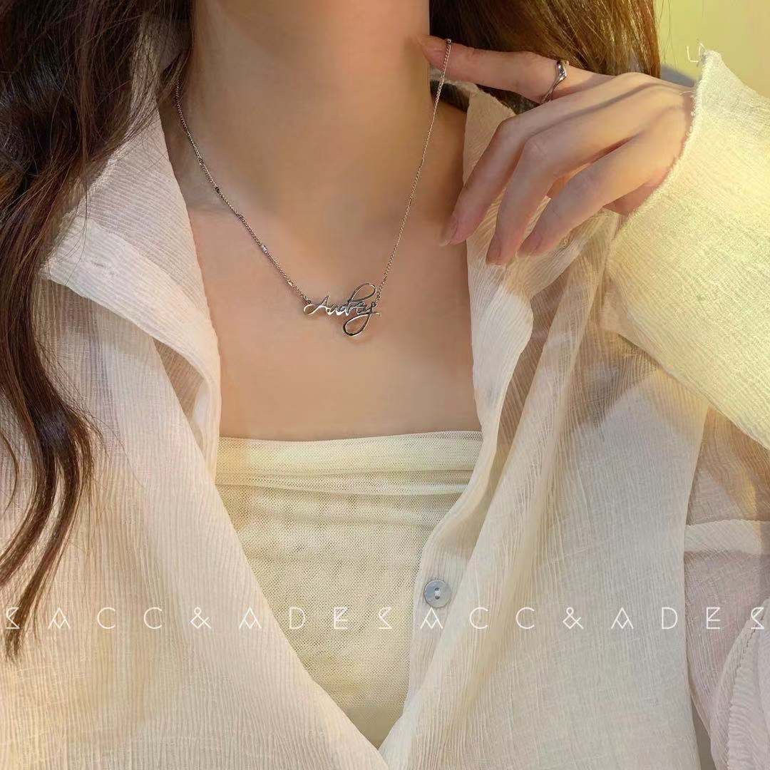 春季蝴蝶项链女chok轻奢小众2021年新款网红锁骨链设计感颈链甜酷风2021新款项链女夏小众拼接 insAS蝴蝶锁详情图7