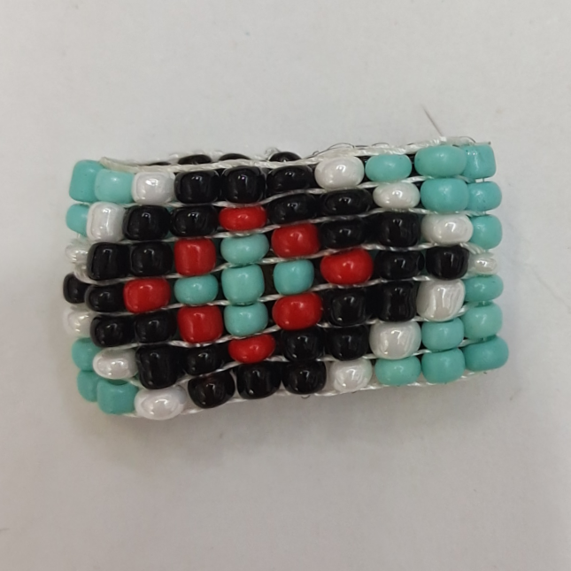Bead woman 6/0 m bead niche original design pure handmade lovely fresh floral ring 8 thumbnail