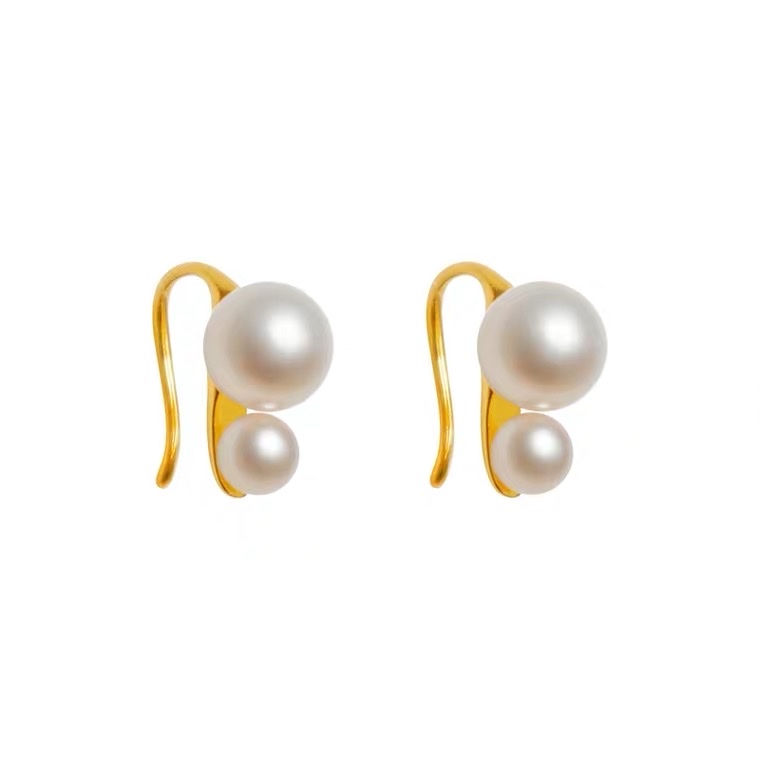Two pearl ear bone clips details Picture