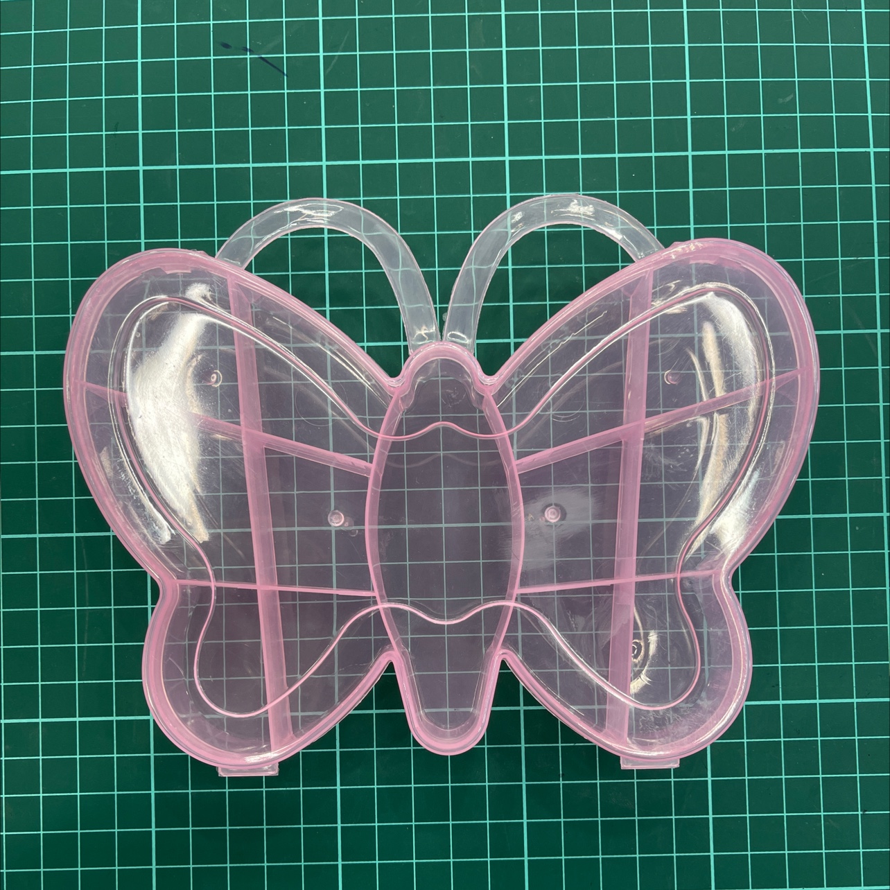 Square storage box big butterfly pink cartoon