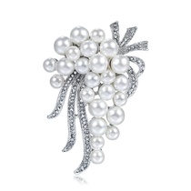 Pearl Delicate Bouquet Brooch White Pearl jewelry AliExpress small gift