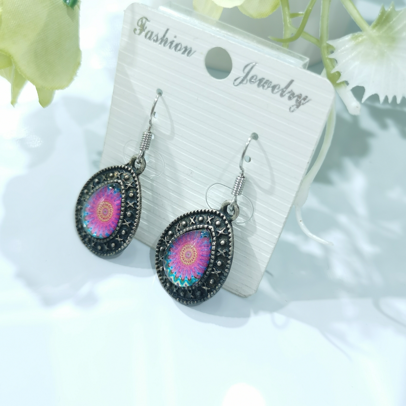 European and American national wind earhook accessories Hawaii holiday wind eardrop seaside travel jewelry accessories 5001-26
