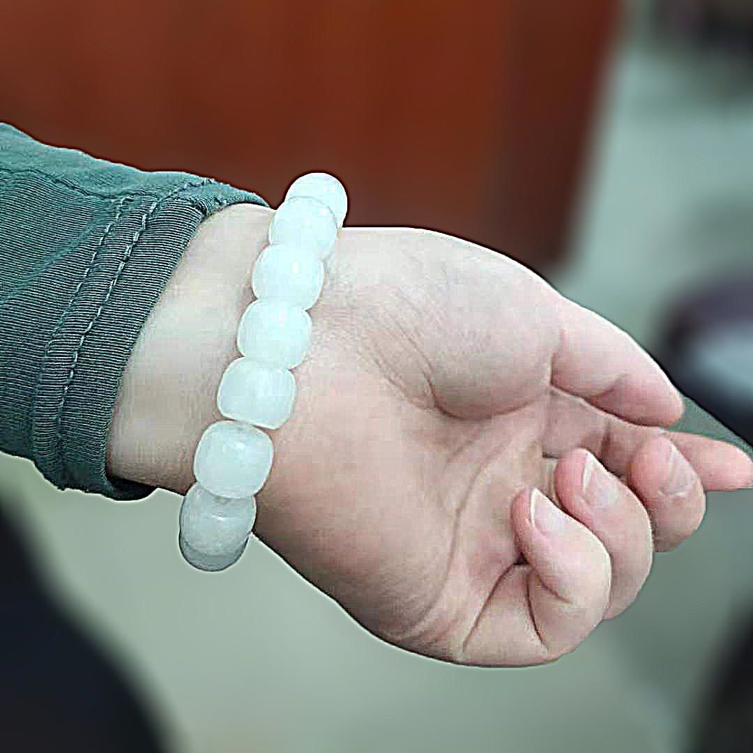 然净花珀手串原矿蜜蜡琥珀圆珠花珀金花珀双色单圈手链男女