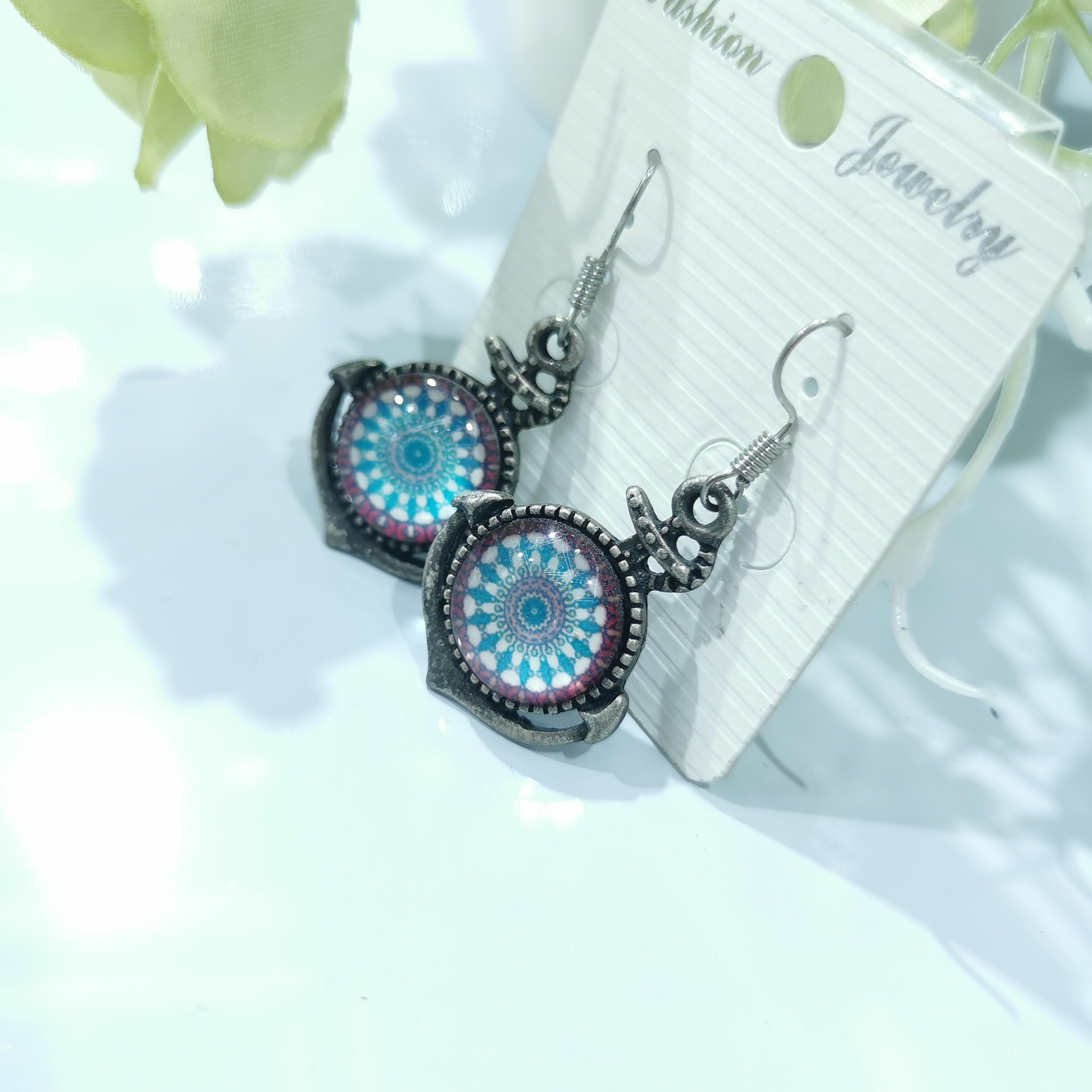 Jerry Korean fashion trend jewelry Earrings Earrings popular glass style 5001-18