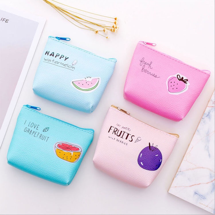防水皮质硬币零钱包短款钱包少女心可爱便携学生钥匙包