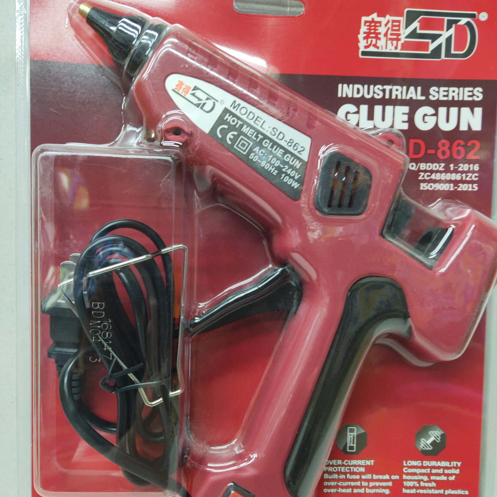 鼎力德热熔胶棒683SD-862红色100w大枪一件36支