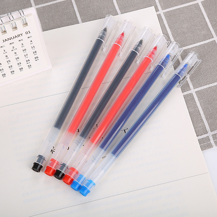 创意定制大容量学生考试0.5中性笔水性办公用