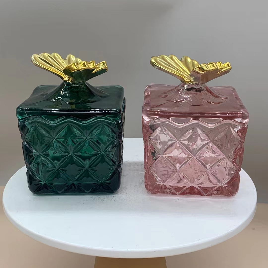 Square candle cup candy jar