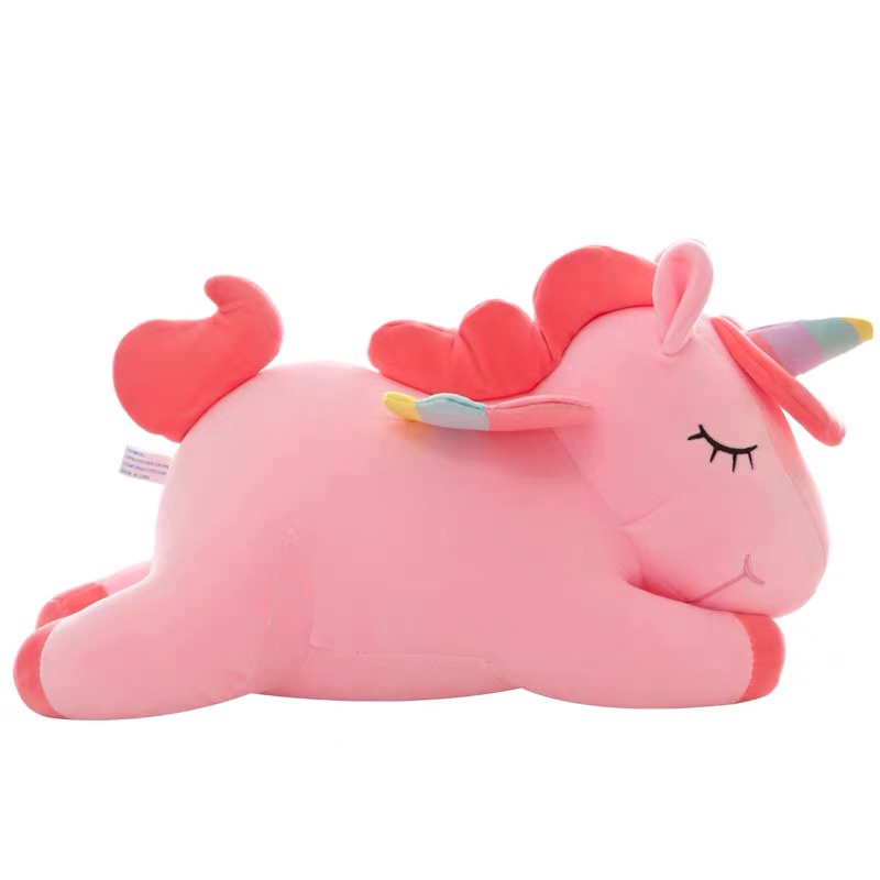 Cute unicorn sleeping pillow lazy doll doll bed super soft doll plush toy gift for girls 49