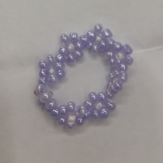 Wear bead female 6/0 m bead niche original design pure handcrafted lovely fresh floral ring 95 thumbnail