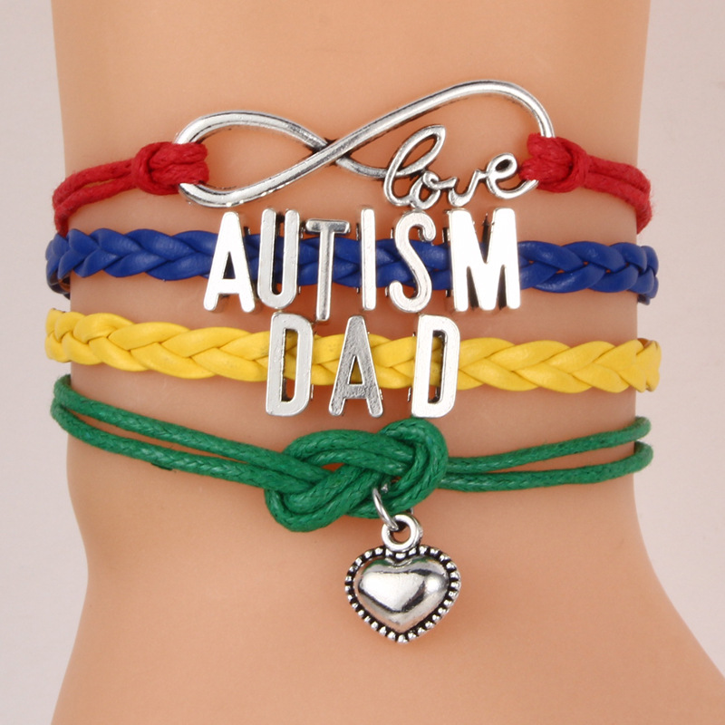FLY449 alphabet bracelet for people with autism Braided bracelet is selling fast thumbnail