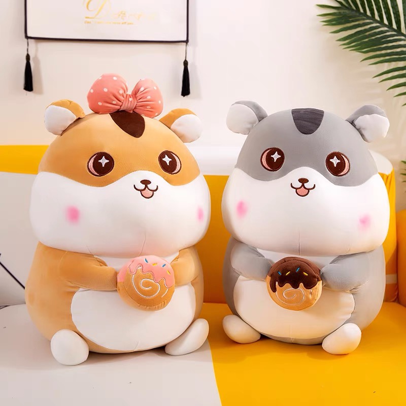 Cute little hamster doll, plush toy, Valentine's Day birthday gift, plush toy for female couples to sleep in. 88