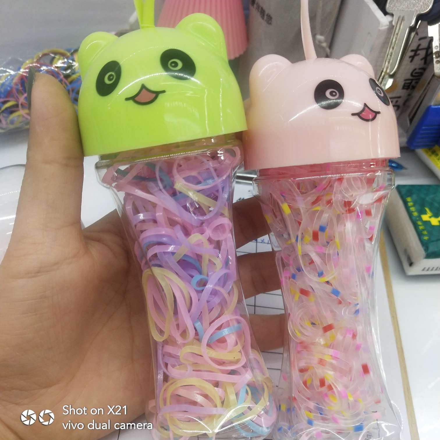 Cute, waist-waisted little bear rubber band detail image 1