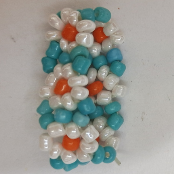 Wear bead female 6/0 m bead niche original design pure handcrafted lovely fresh floral ring 61
