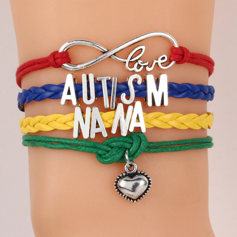 FLY453 alphabet bracelet for people with autism Braided bracelet is selling fast