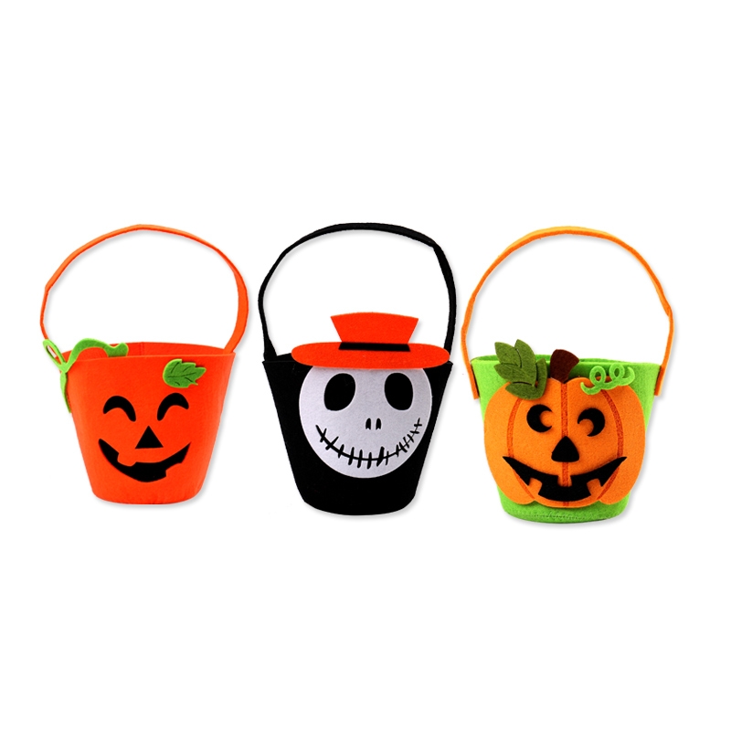 Halloween decoration props carry candy bag non-woven three-dimensional gift bag pumpkin backpack shoulder bag pumpkin bag 97
