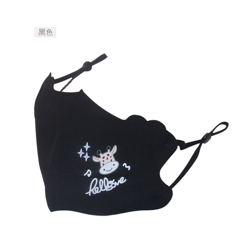 款夏季儿童口罩卡通防尘pm2.5立体透气薄宝宝冰丝棉口罩调节松紧嘿嘿【外贸专供】图
