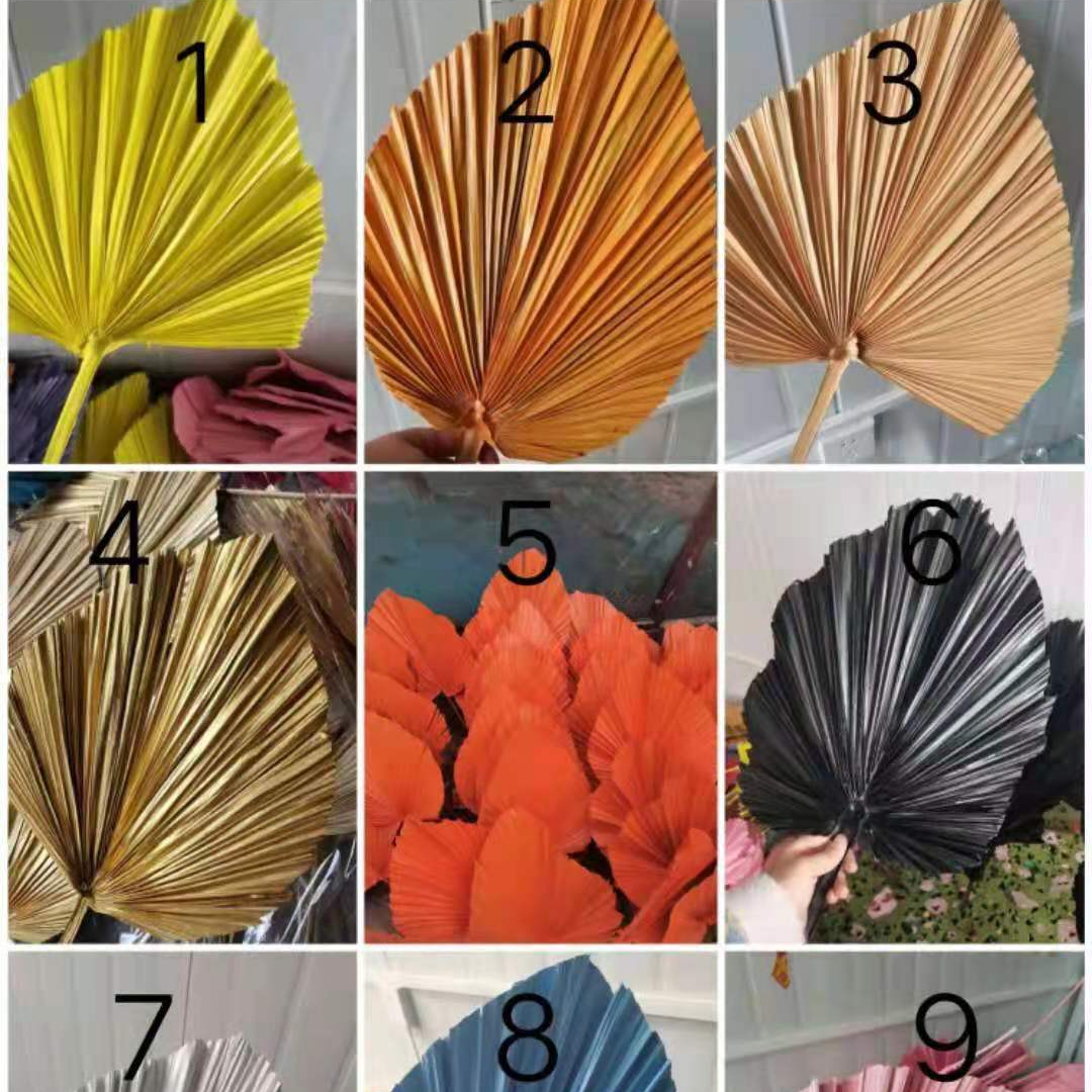 Rattan leaf plant simulation flower fake flower flower bonsai living room hotel wedding video decoration tree eternal flower typha leaves thumbnail