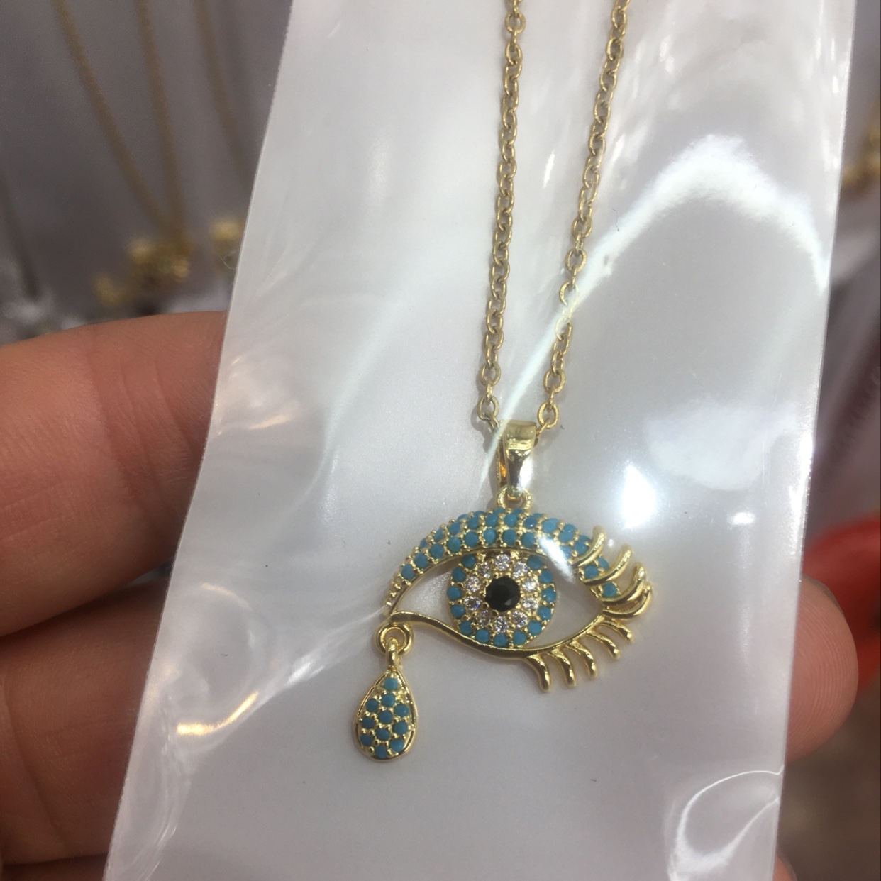 Tears necklace source manufacturers wholesale, fast hand Tiktok live preferred