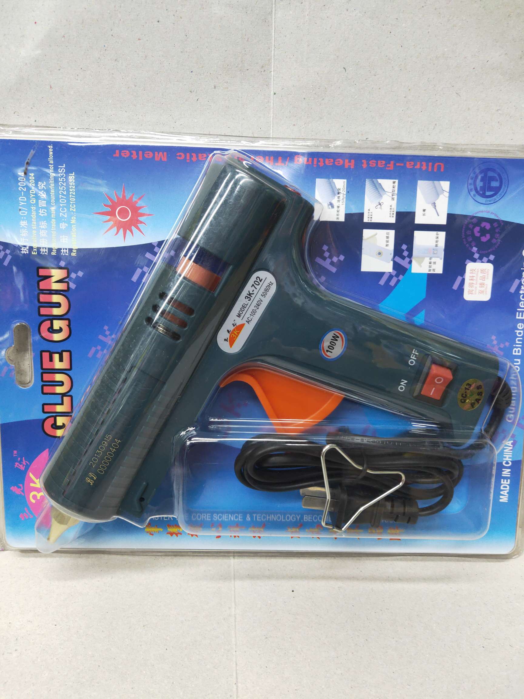 鼎力德热熔胶棒684-3K-702墨绿100w大枪一件36支细节图