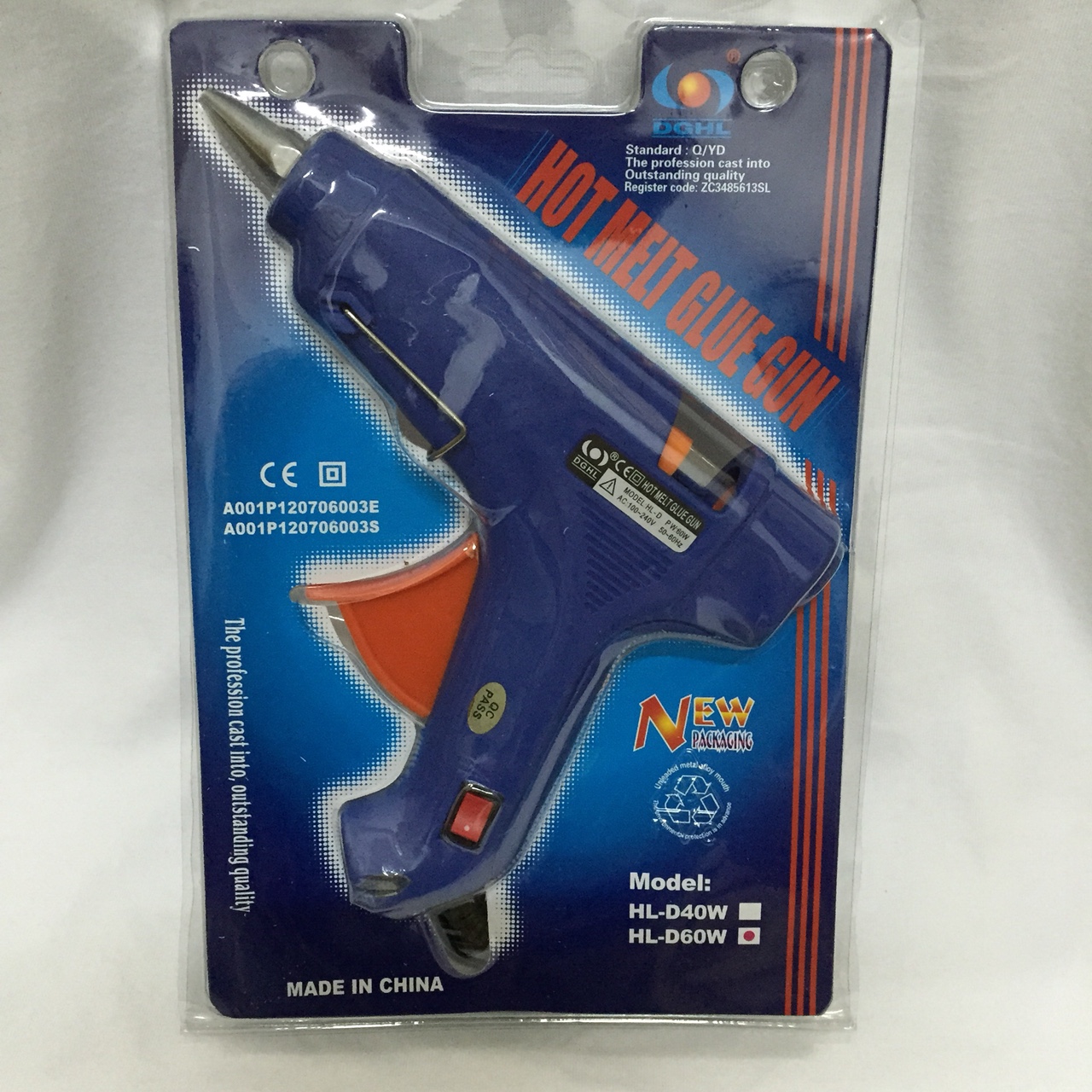 蓝色60w大胶枪带开关