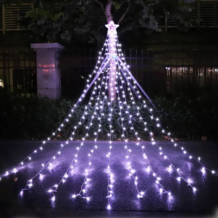 Amazon led lights string room bedroom Christmas decorative lights Outdoor garden star tree lights New Christmas lights white
