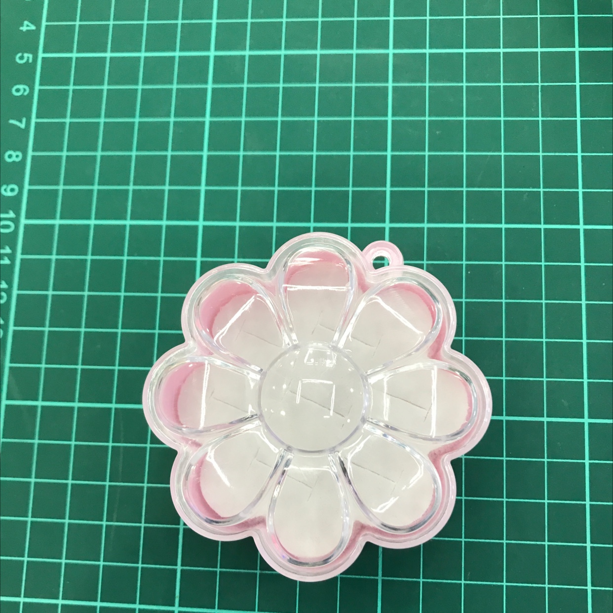 ps with cover flower shell ring induction box can buy cartoon rubber band jewelry dustproof plastic box wholesale spot