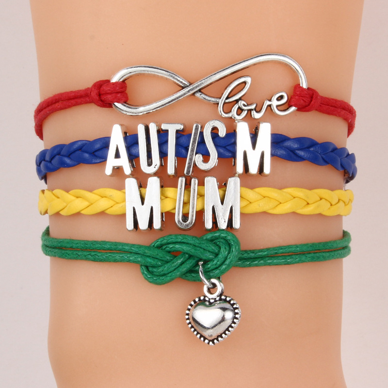 FLY452 alphabet bracelet for people with autism Braided bracelet is selling fast