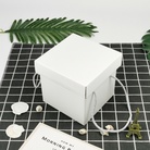 白色正方形瓦楞盒礼品盒喜糖盒零食盒礼物盒收纳盒生日礼盒