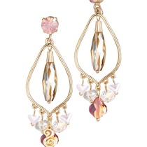 Different drop glass bead earrings