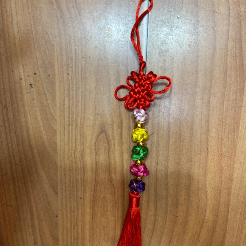 R6 red knot hanging five-color ball