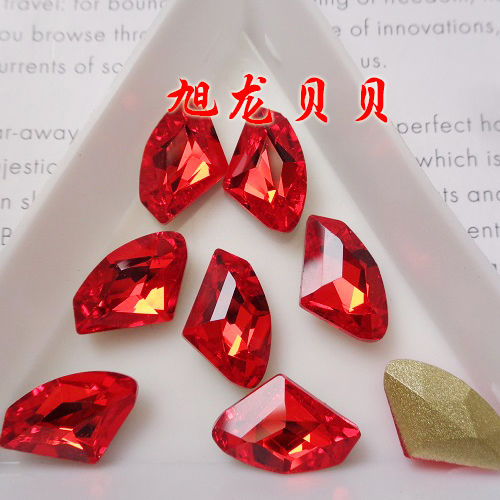 Nail art accessories: Irregular-shaped diamond flat-bottom mixed set, popular online bestseller AB color champagne-colored super sparkling water diamond Japanese nail art accessory 246 detail image 3