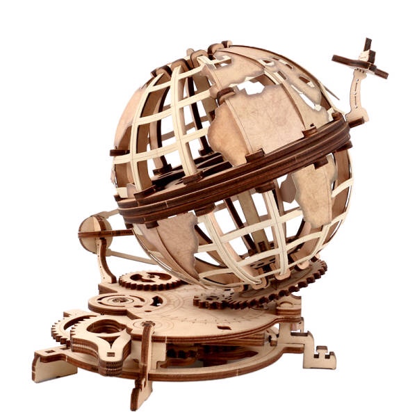 WD2115H wooden 3D assembled power globe