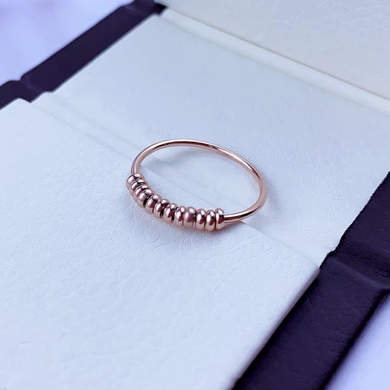 Titanium steel ring for women's index finger, trendy and fashionable, personalized couple, Internet celebrity and niche design ring Specification image