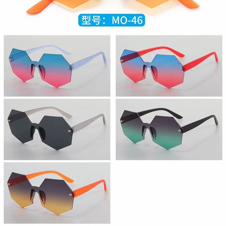 Wholesale and retail of 2021 new Korean-style children's sunglasses with large frames
