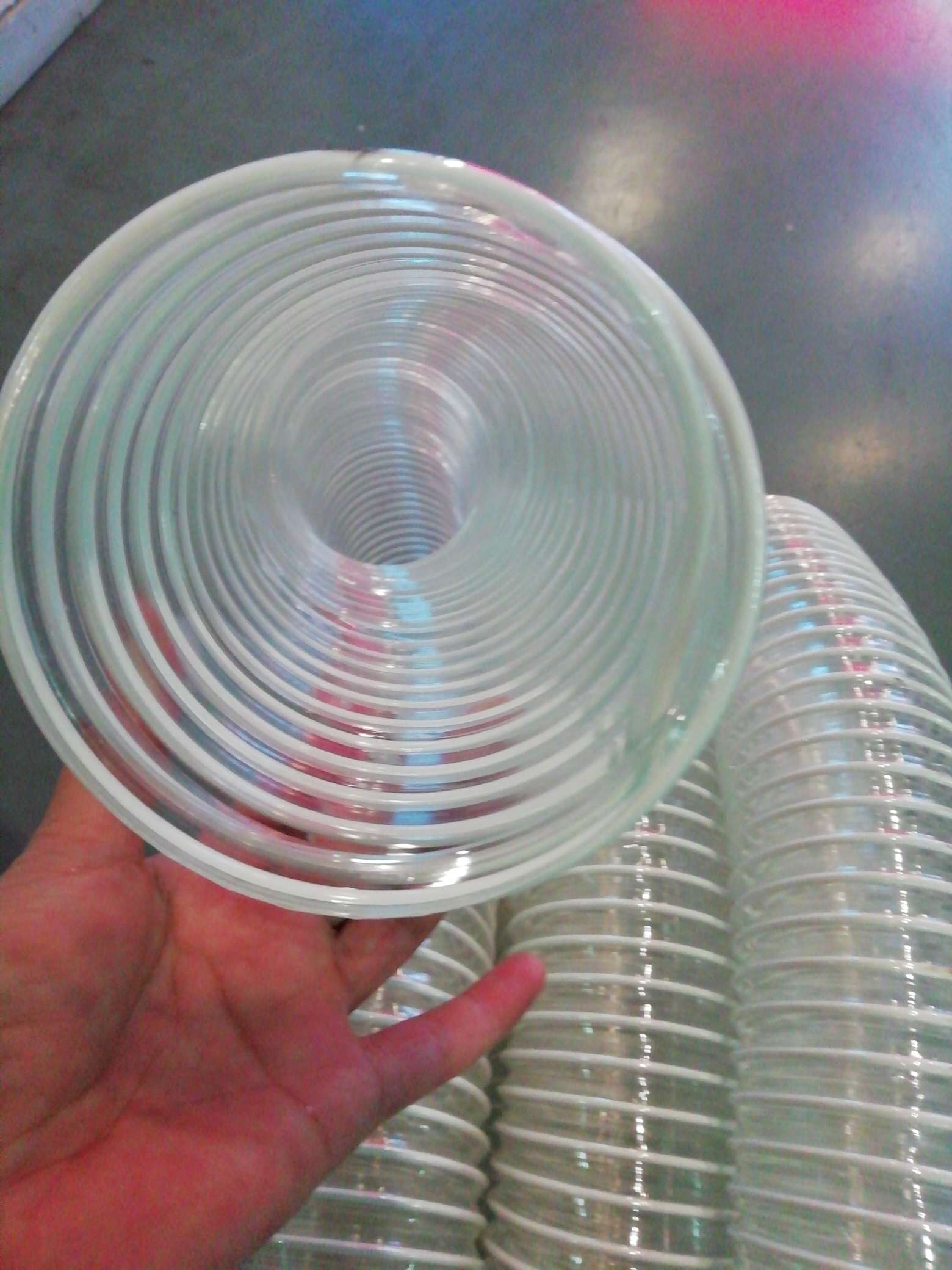 PVC透明带钢丝风管内径100详情图2