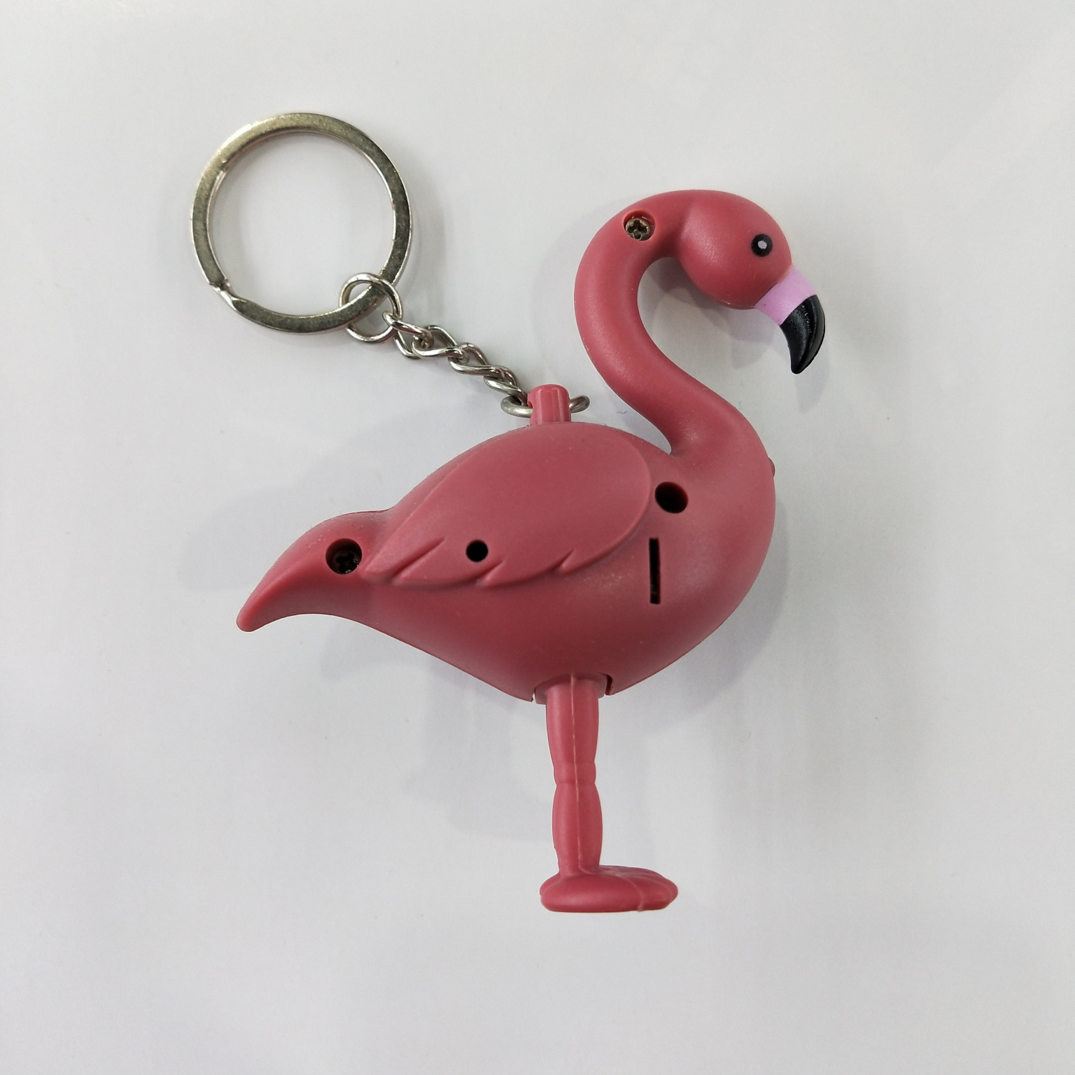 Wholesale of Jianqing Flamingo LED Light-emitting and sound-producing keychains, pendants and accessories 01