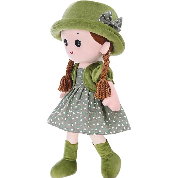 Rag Doll Little girl Princess Doll doll Cute plush toy girl sleeping hold Muppet girl 43