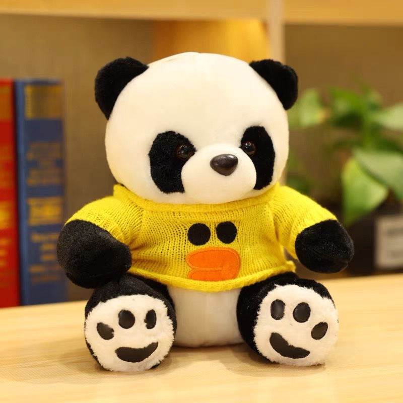 Cute sweater Giant panda doll plush toy soothing doll sleeping cuddle baby doll Boy girl children gift 60