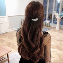 Simple temperament Rhinestone Mother Hairpin Vintage fringe clip delicate top clip Simple temperament Rhinestone Mother hairpin Vintage clip delicate top clip back head clip headpiece