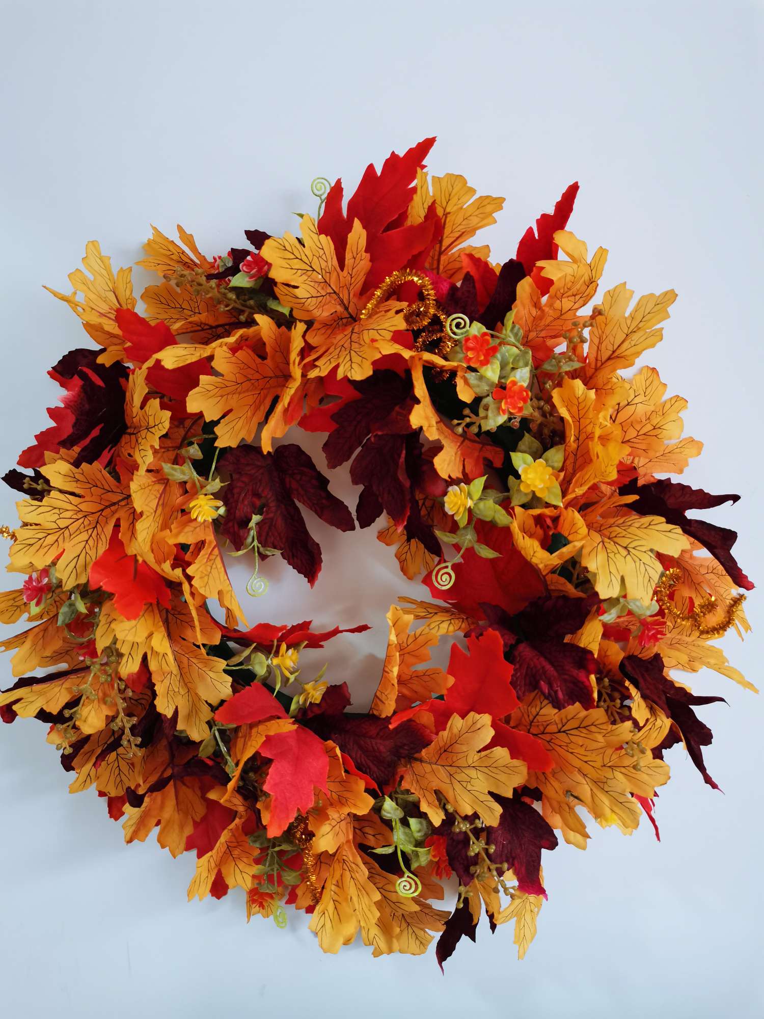 Christmas maple leaf circle holiday decorative artículos fábrica venta directa detail image 4