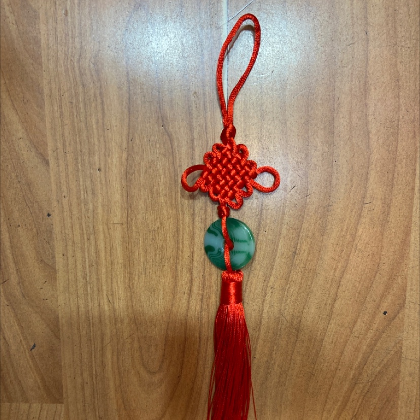 R6 red knot hanging jade buckle