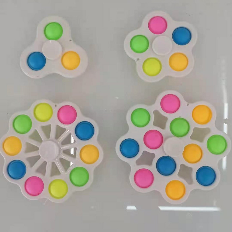 3-finger Bubble Music fingertip toy Finger Gyro Bubble Music Spinning Gyro Bubble Music stress relief toy