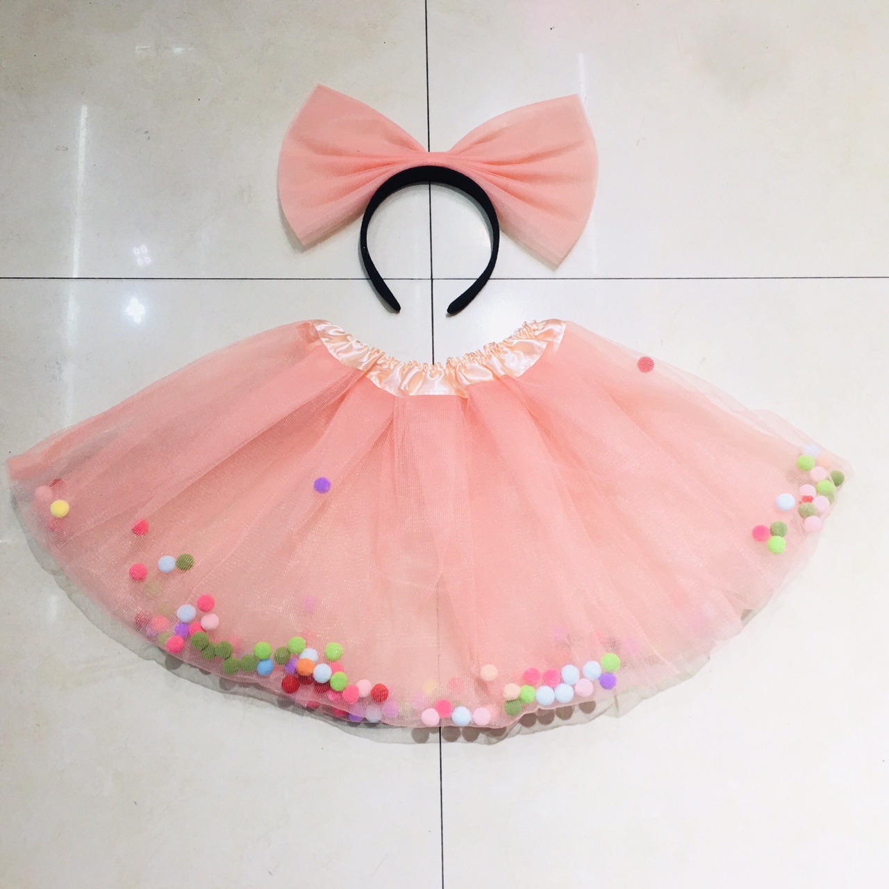 TUTU毛毛球外贸爆款篷篷裙